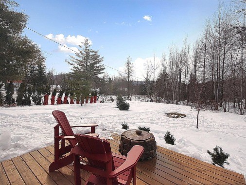 vue vers le lac de la cour